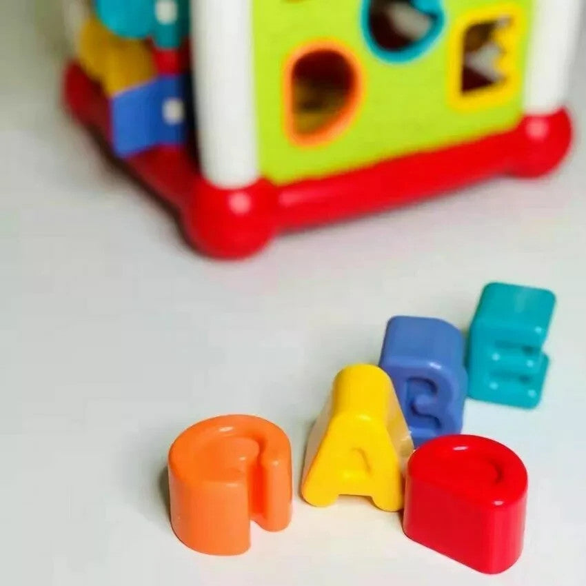 Bluetooth 6 in 1 Activity Cube Study Music Box Bead Game Baby Baby Education Toy