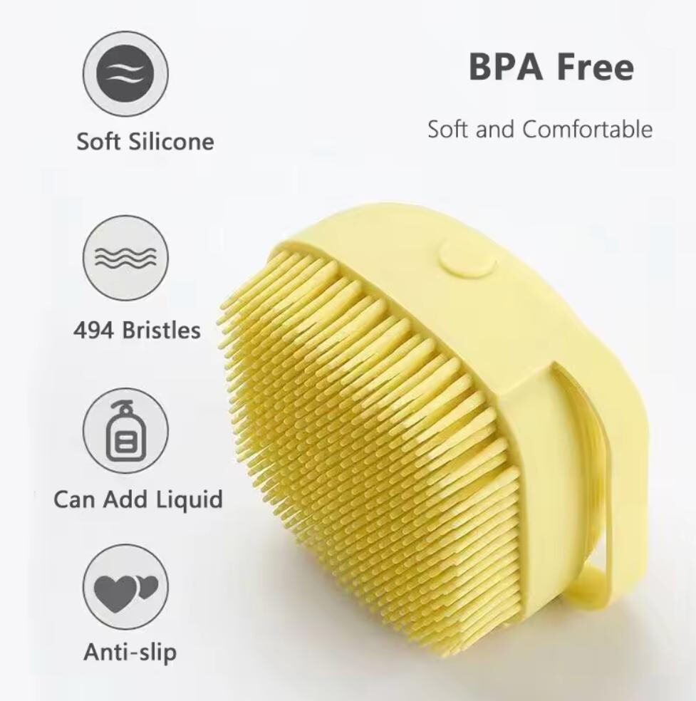 3Pack baby grooming brush shampoo silicone hair comb bath children toddler set
