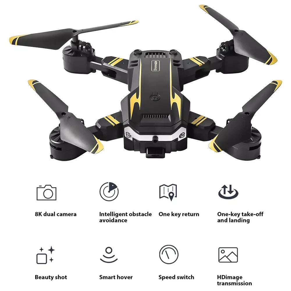 5G 8K Drone with HD Camera GPS Drones WiFi FPV Foldable RC Quadcopter Battery