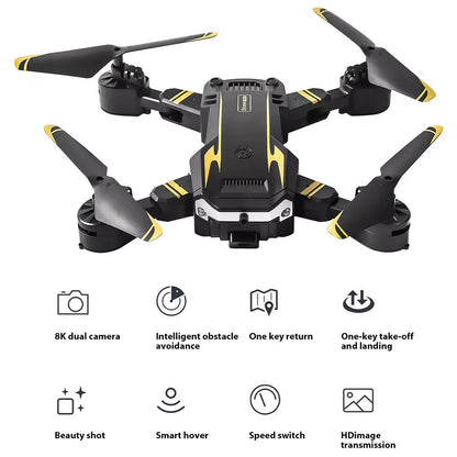 5G 8K Drone with HD Camera GPS Drones WiFi FPV Foldable RC Quadcopter Battery