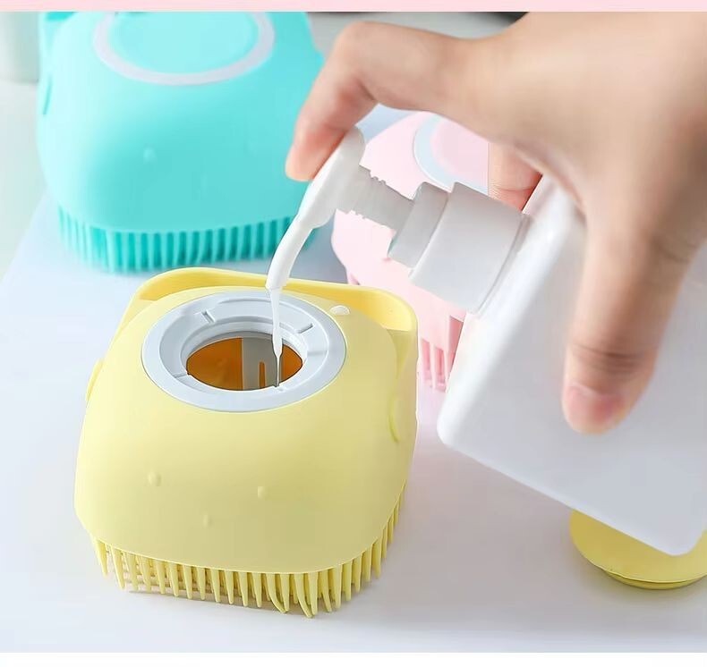 3Pack baby grooming brush shampoo silicone hair comb bath children toddler set