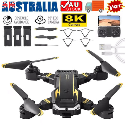 5G 8K Drone with HD Camera GPS Drones WiFi FPV Foldable RC Quadcopter Battery
