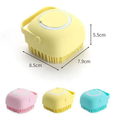 3Pack baby grooming brush shampoo silicone hair comb bath children toddler set